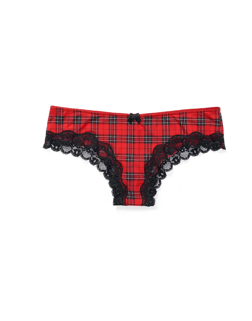 Meissa Cheeky Plaid Red panty bundle Still 1