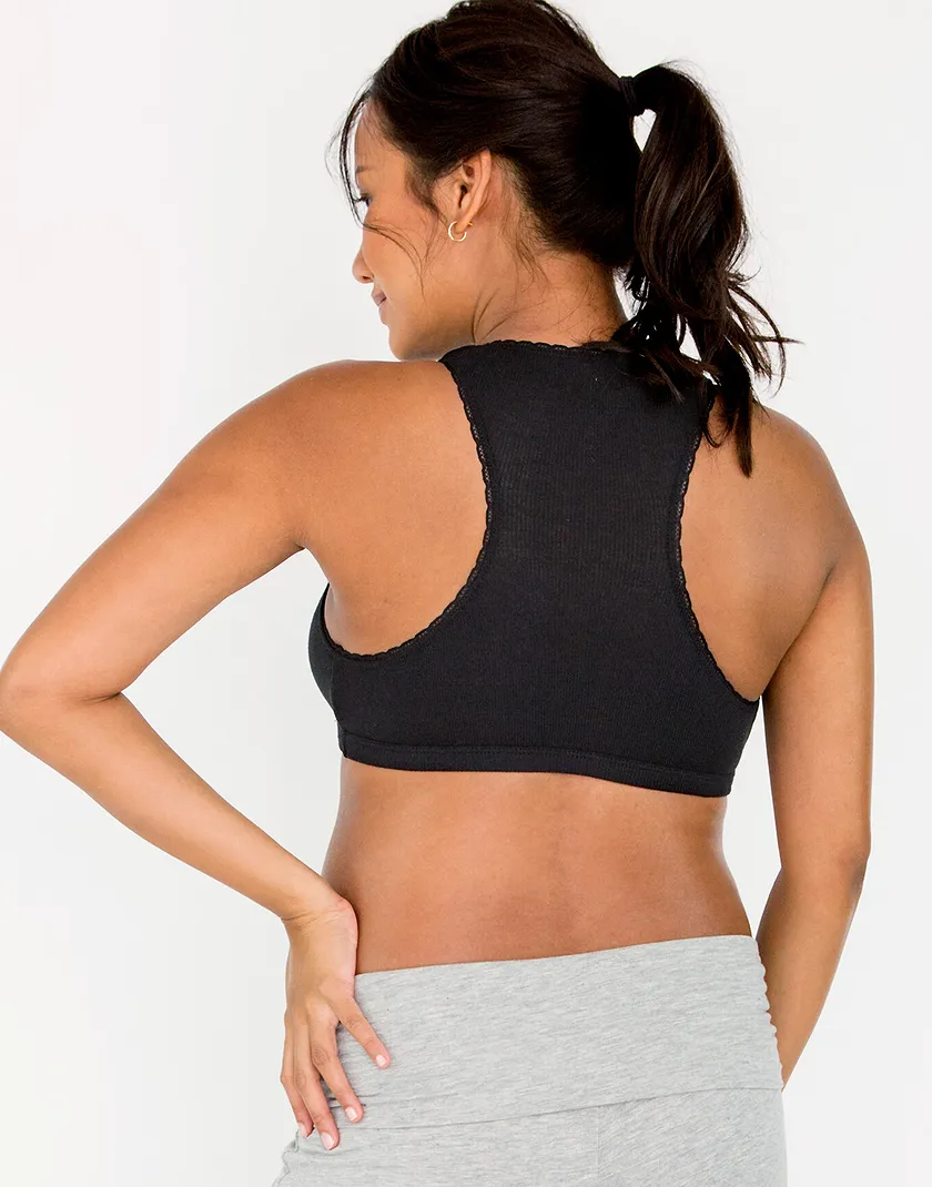 Luxe Sleep Bra Black Lined bra bundle Model 6