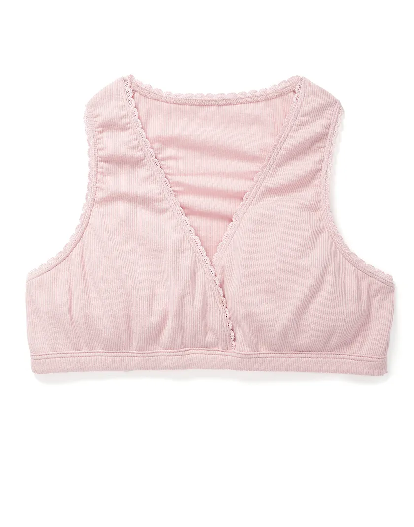 Luxe Sleep Bra Medium Pink Lined bra bundle Still 3