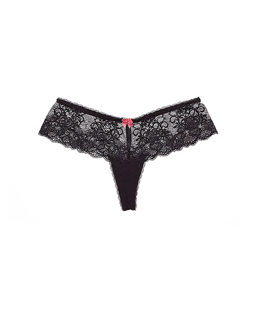 Brooke Cheeky Thong Black panty bundle Still 3