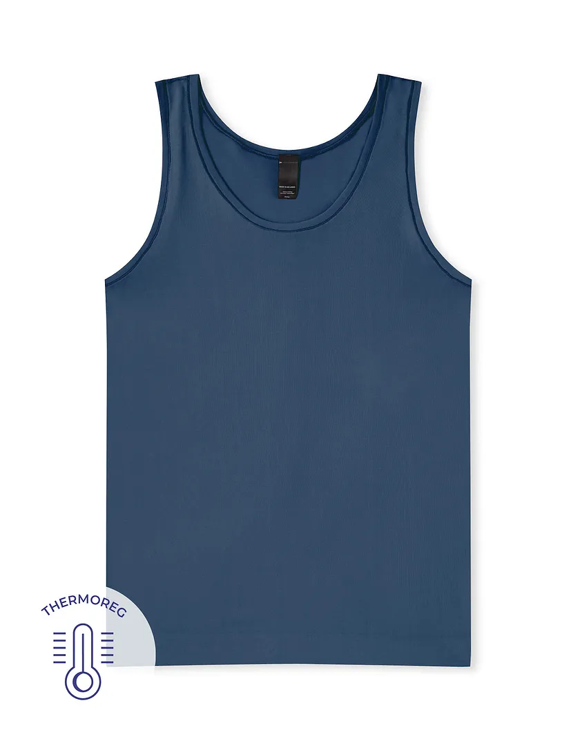 The Anytime Tank Dark Blue tops bundle Still 3