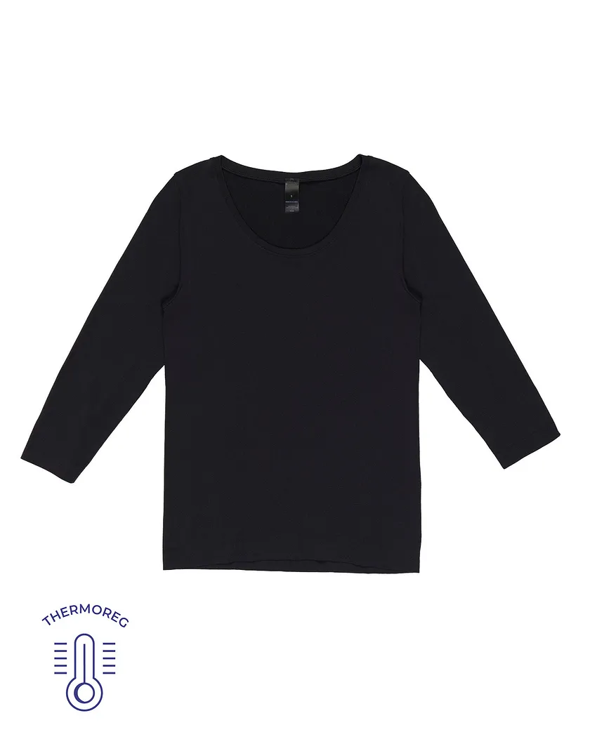 The Long Sleeve Tee Black tops bundle Still 3