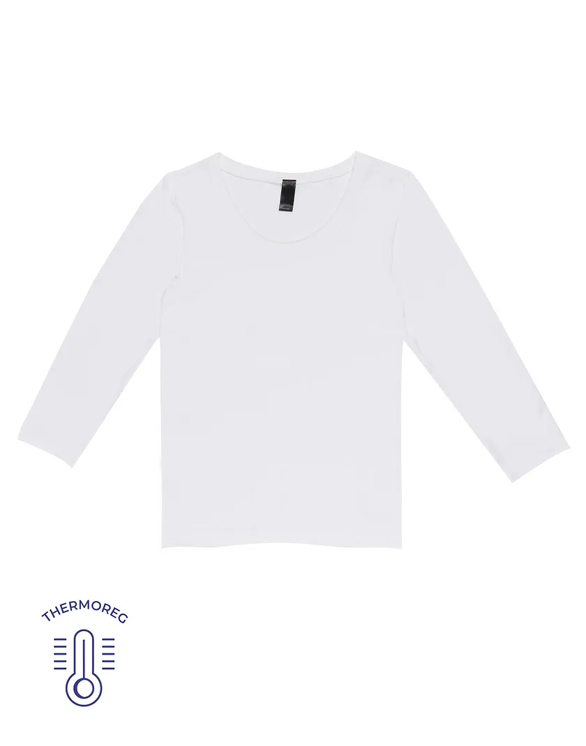 The Long Sleeve Tee White tops bundle Still 3