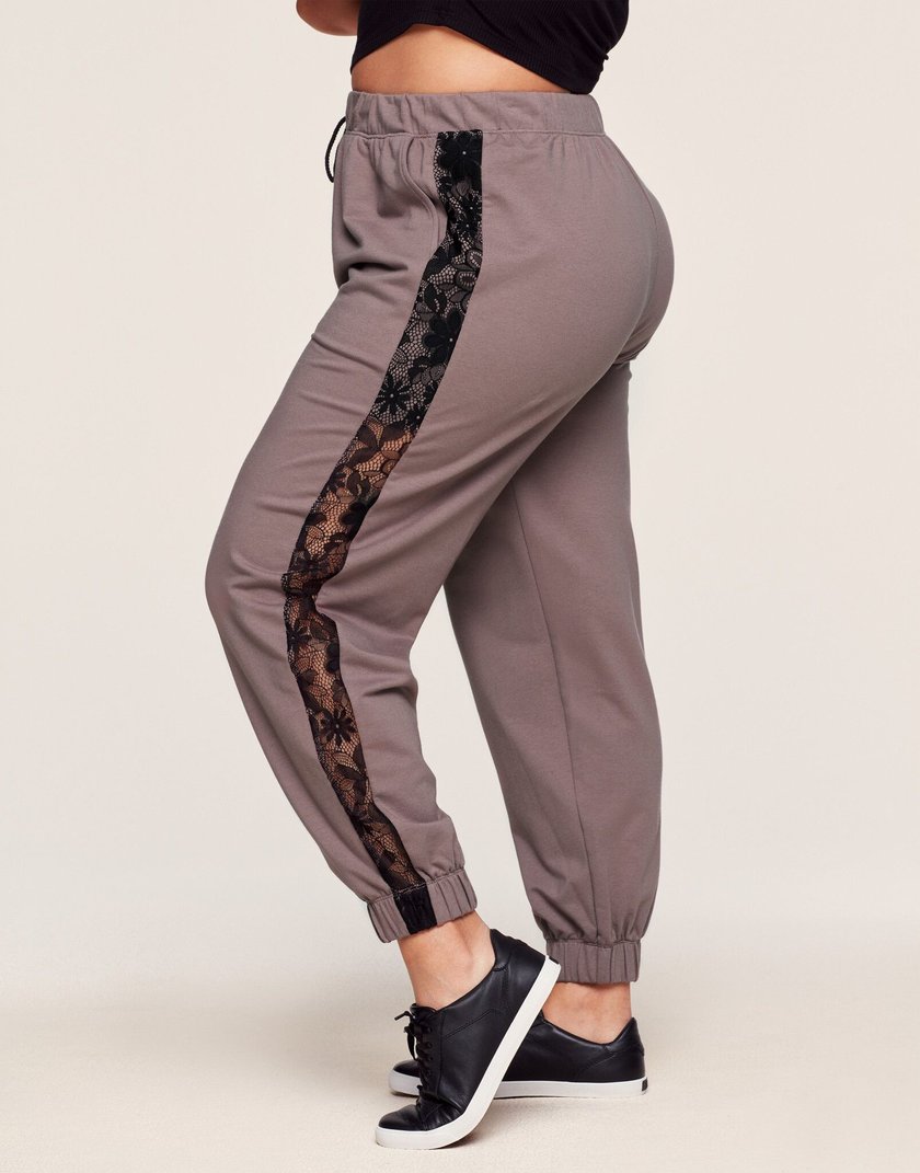 sweatpants with lace