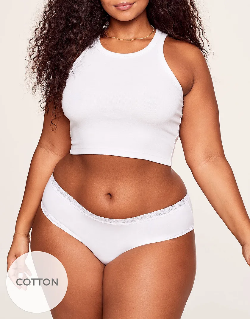 Romi Cheeky White Plus panty bundle Model 4