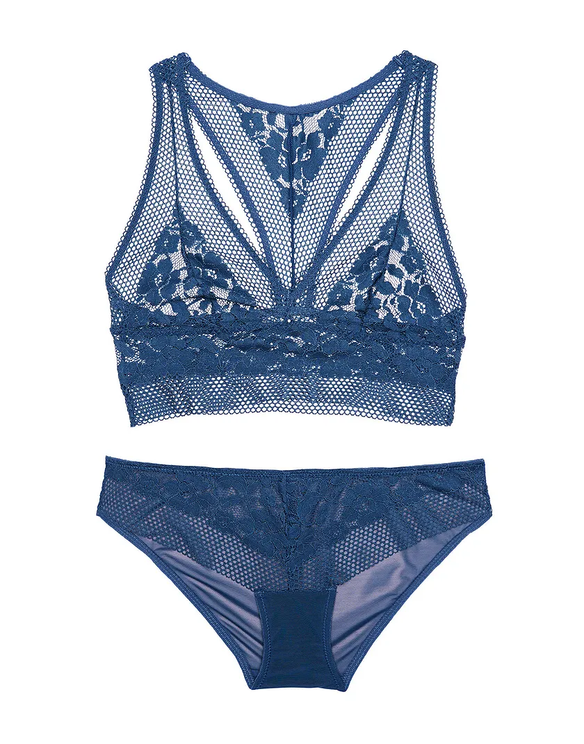 Jamie Dark Blue 2 Unlined bra bundle Still 3