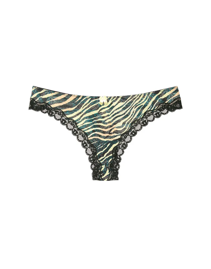 Nare Thong Animal Black panty bundle Still 1