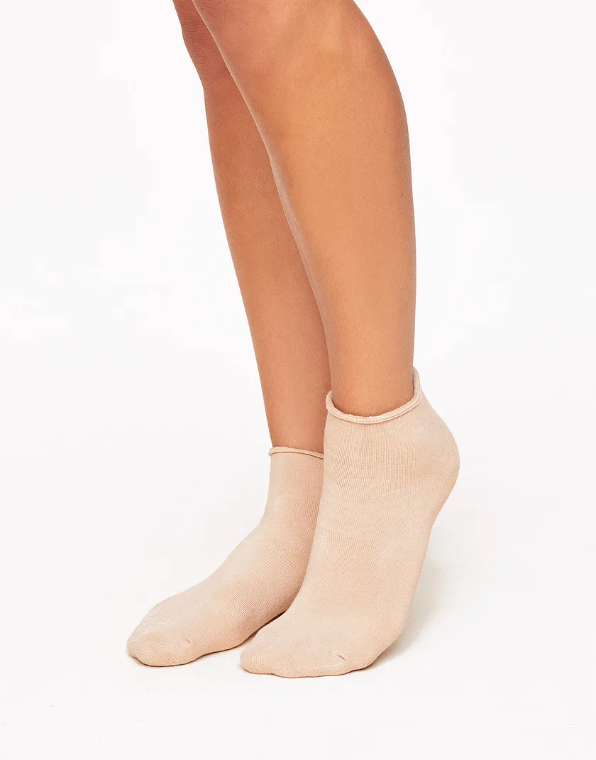 3-Pack Claire Core Light Beige legwear pack Model 1