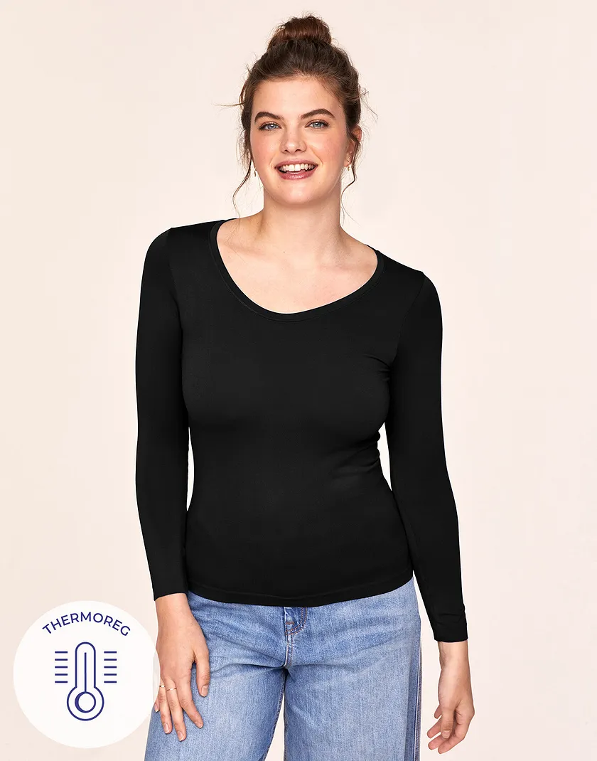 The Long Sleeve Tee Black tops bundle Model 6