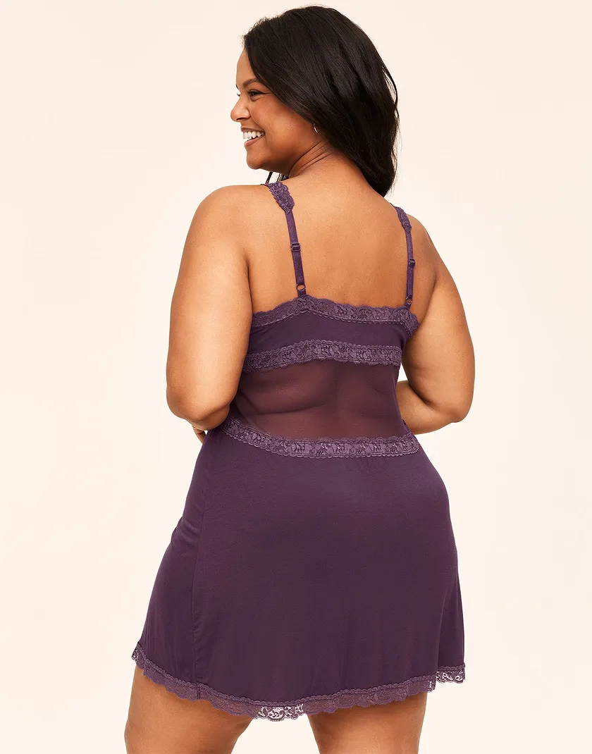 Primrosa Dark Purple 2 Plus sleepwear bundle Model 6