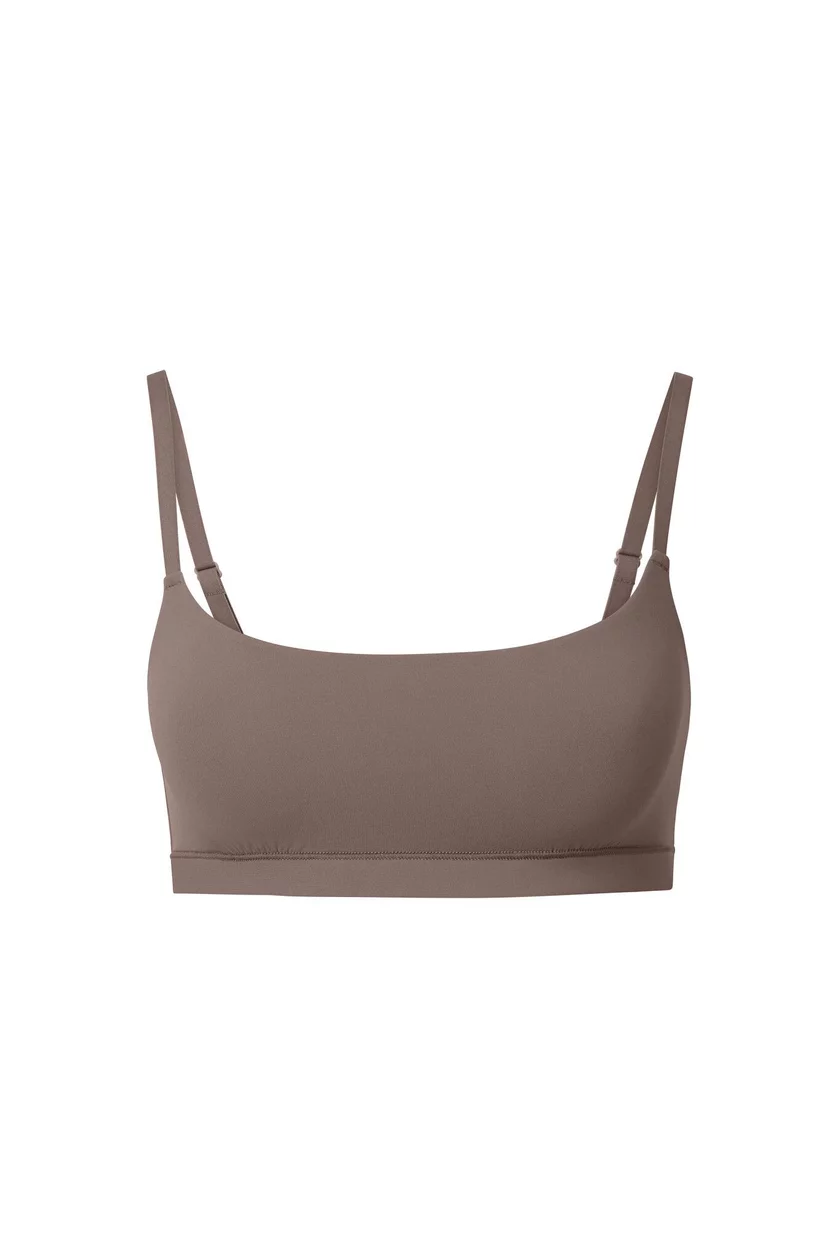 Cora Dark Brown Plus Unlined Bralette | Adore Me