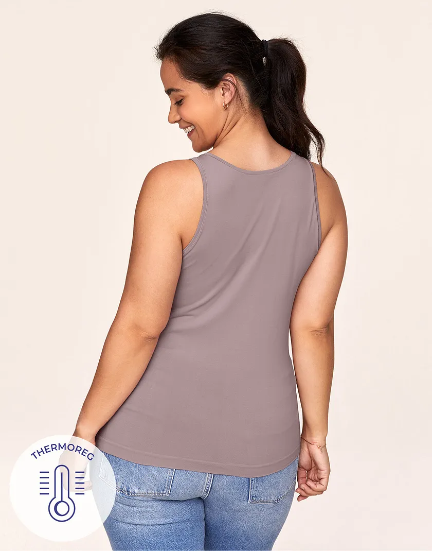 The Anytime Tank Medium Beige Plus tops bundle Model 5