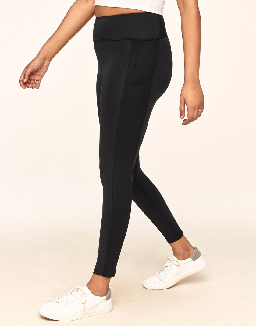 Samantha Suede Legging - Black | Adore Me