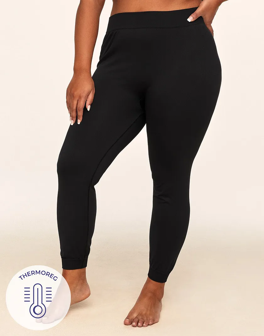 The Anywhere Jogger Black Plus legwear bundle Model 2