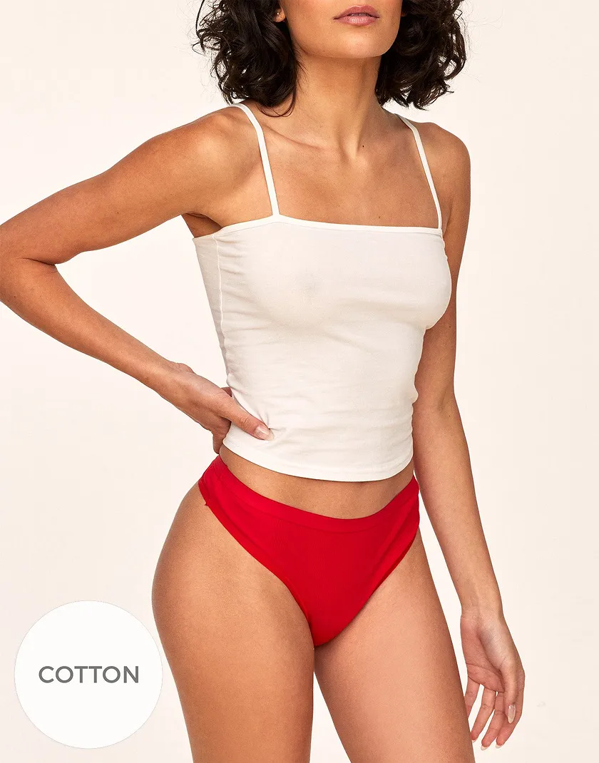 Alexandra Thong Red 2 panty bundle Model 4