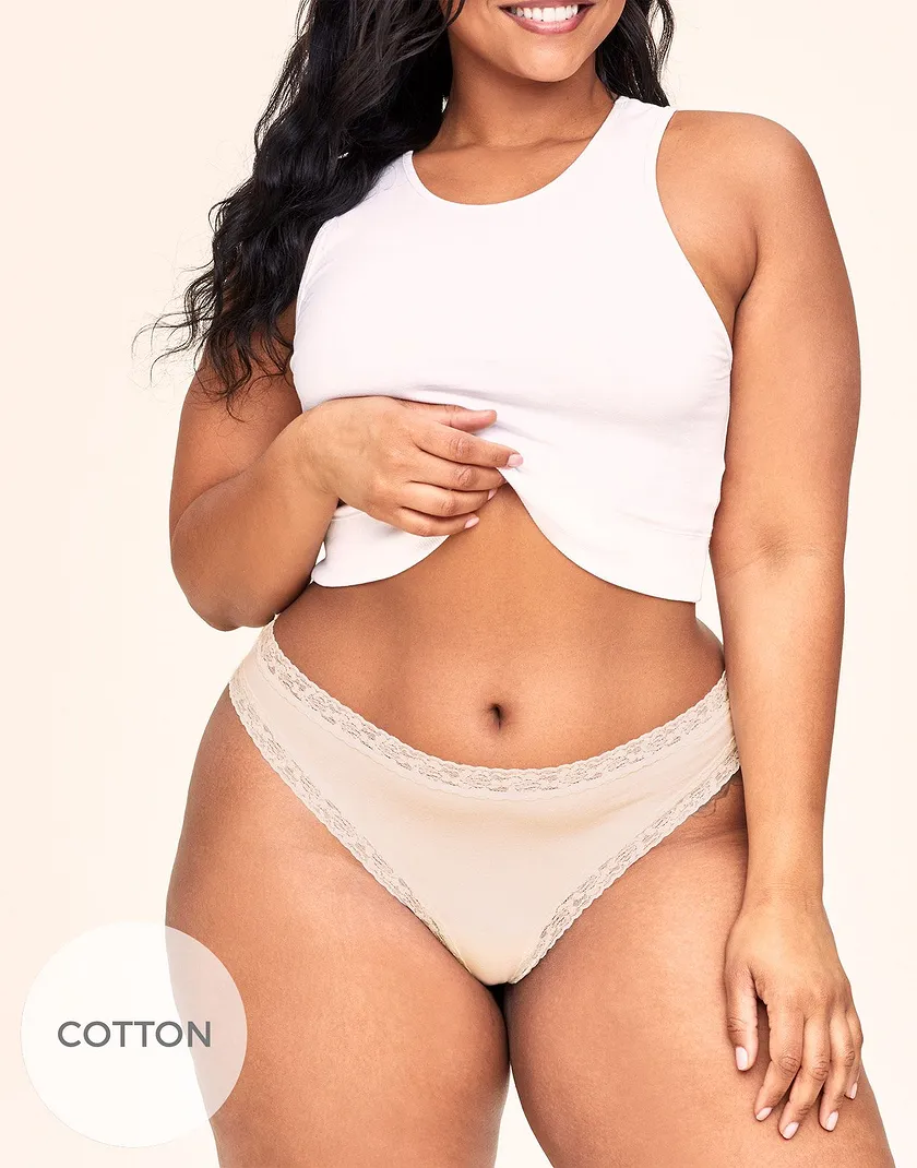 Lili Thong Light Pink Plus panty bundle Model 1