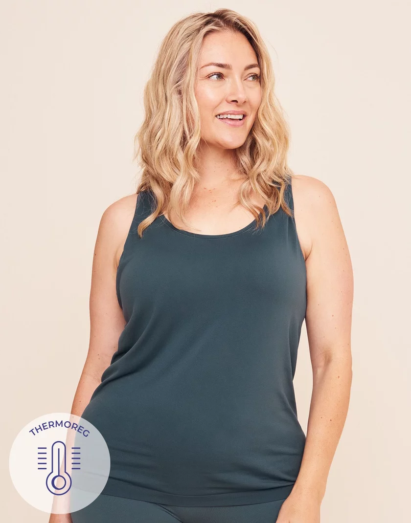 The Anytime Tank Dark Gray Plus tops bundle Model 5