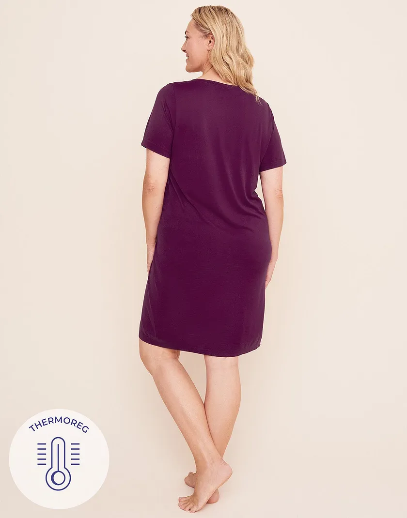 The Ultimate Sleep Tee Dark Purple Plus sleepwear bundle Model 4