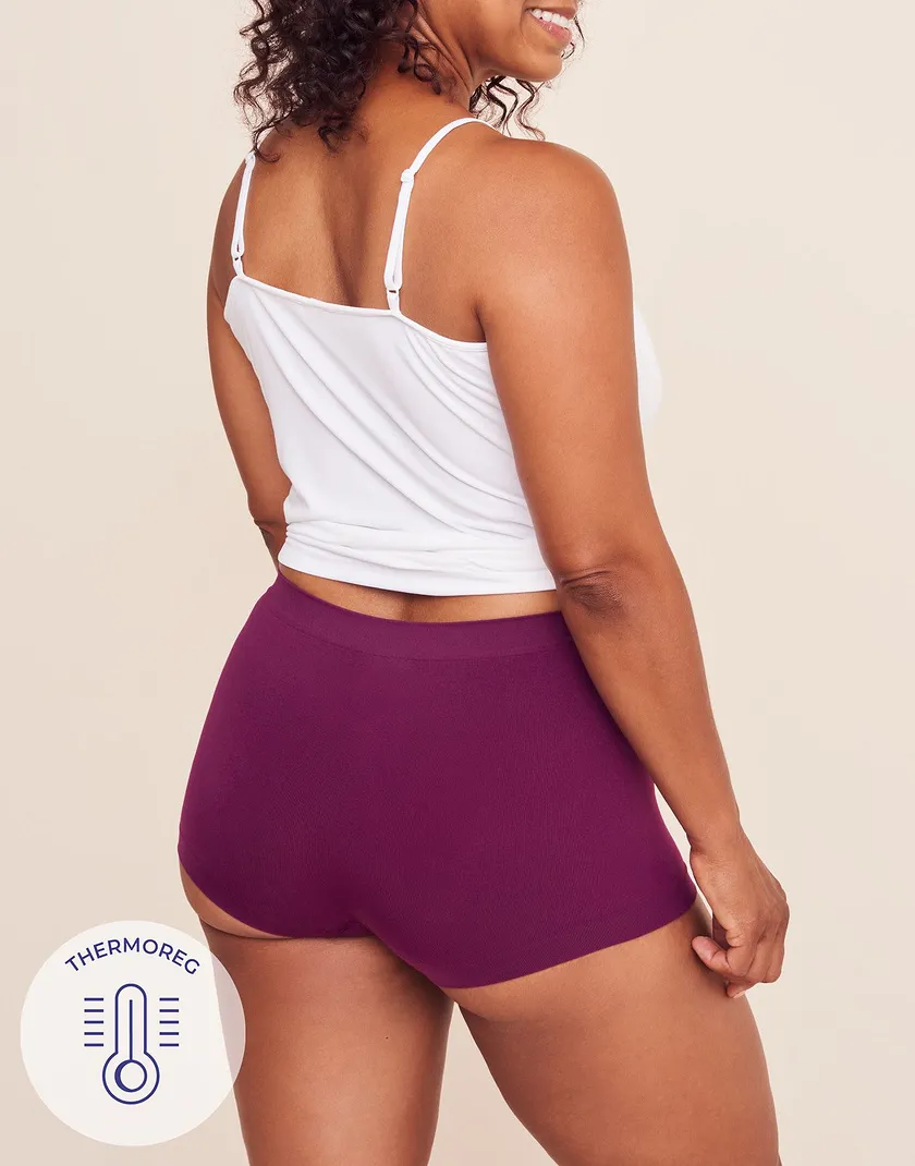 The Boy Short Boyshort Dark Purple panty bundle Model 1