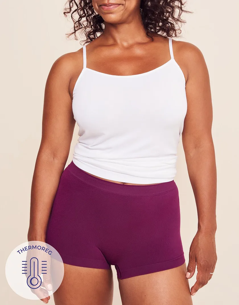 The Boy Short Boyshort Dark Purple panty bundle Model 4