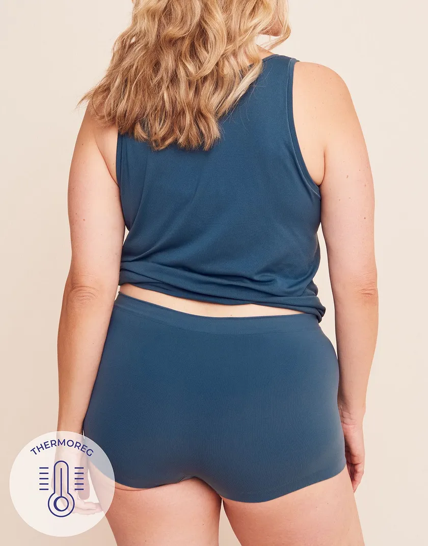 The Boy Short Boyshort Dark Blue Plus panty bundle Model 2