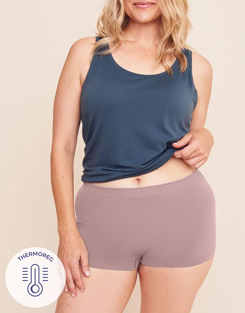 The Boy Short Boyshort Medium Beige Plus panty bundle Model 4