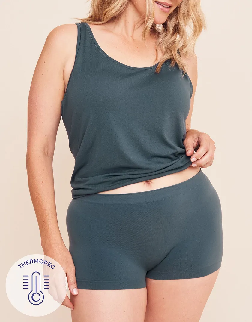 The Boy Short Boyshort Dark Gray Plus panty bundle Model 4