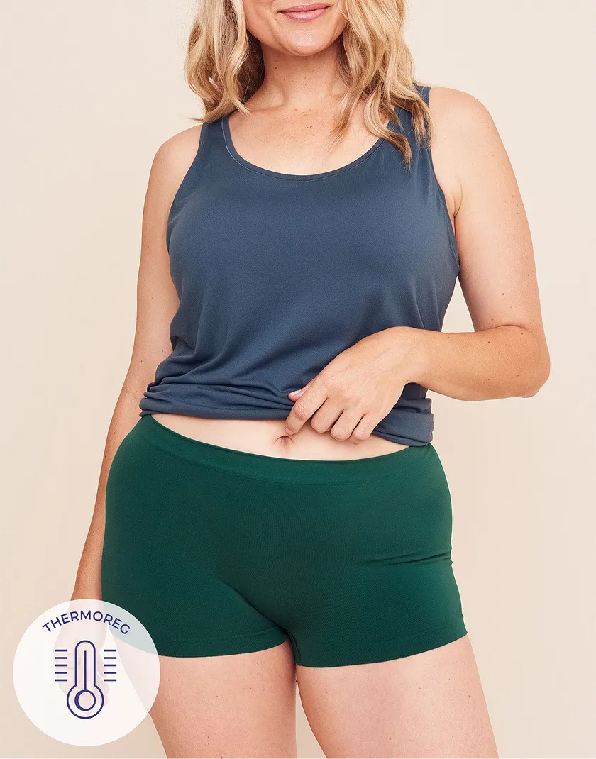 The Boy Short Boyshort Dark Green Plus panty bundle Model 5