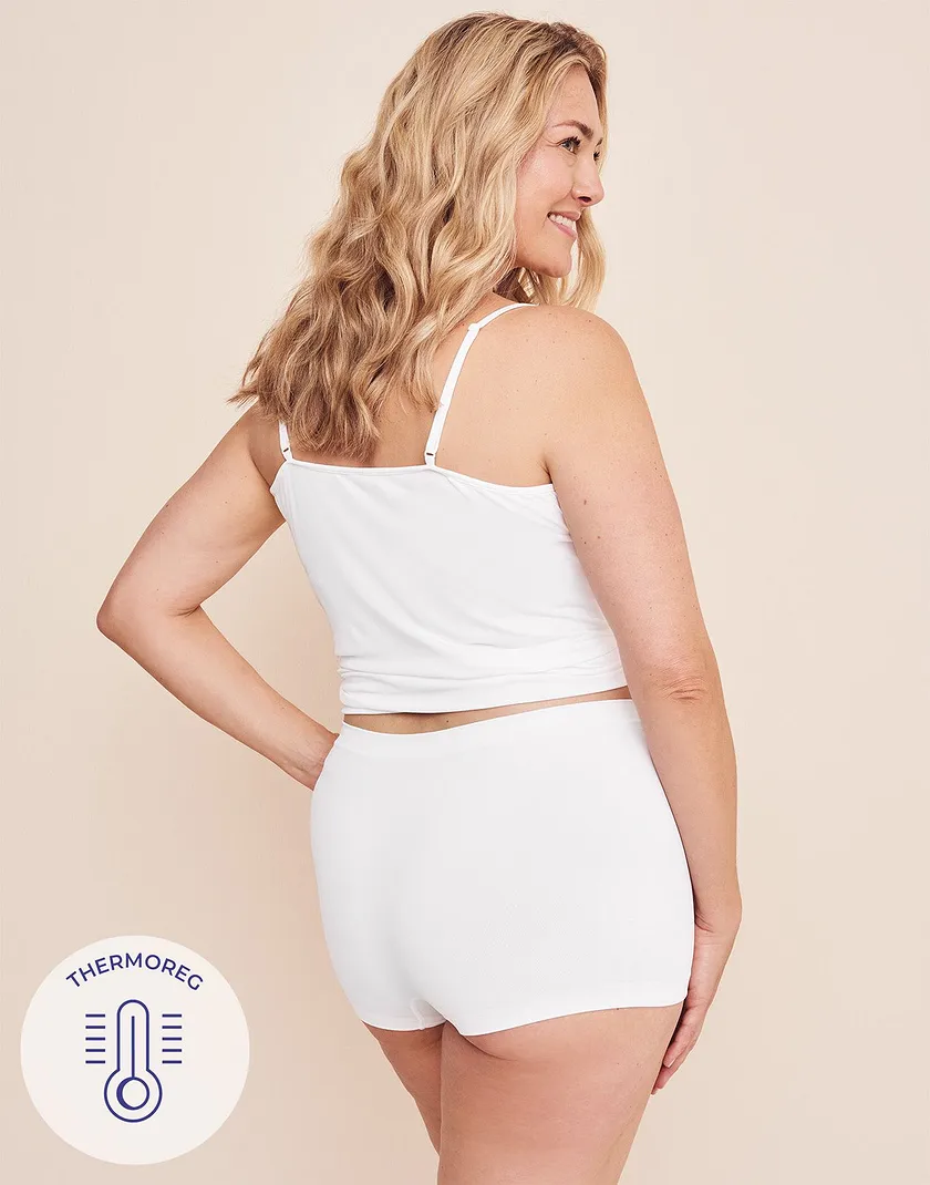 The Boy Short Boyshort White Plus panty bundle Model 6