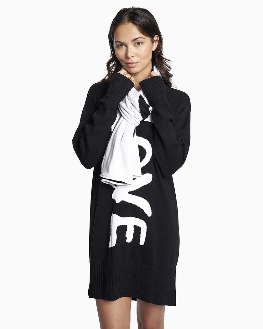 Organic Knit Sweater Dress Placement Black dresses bundle Model 4