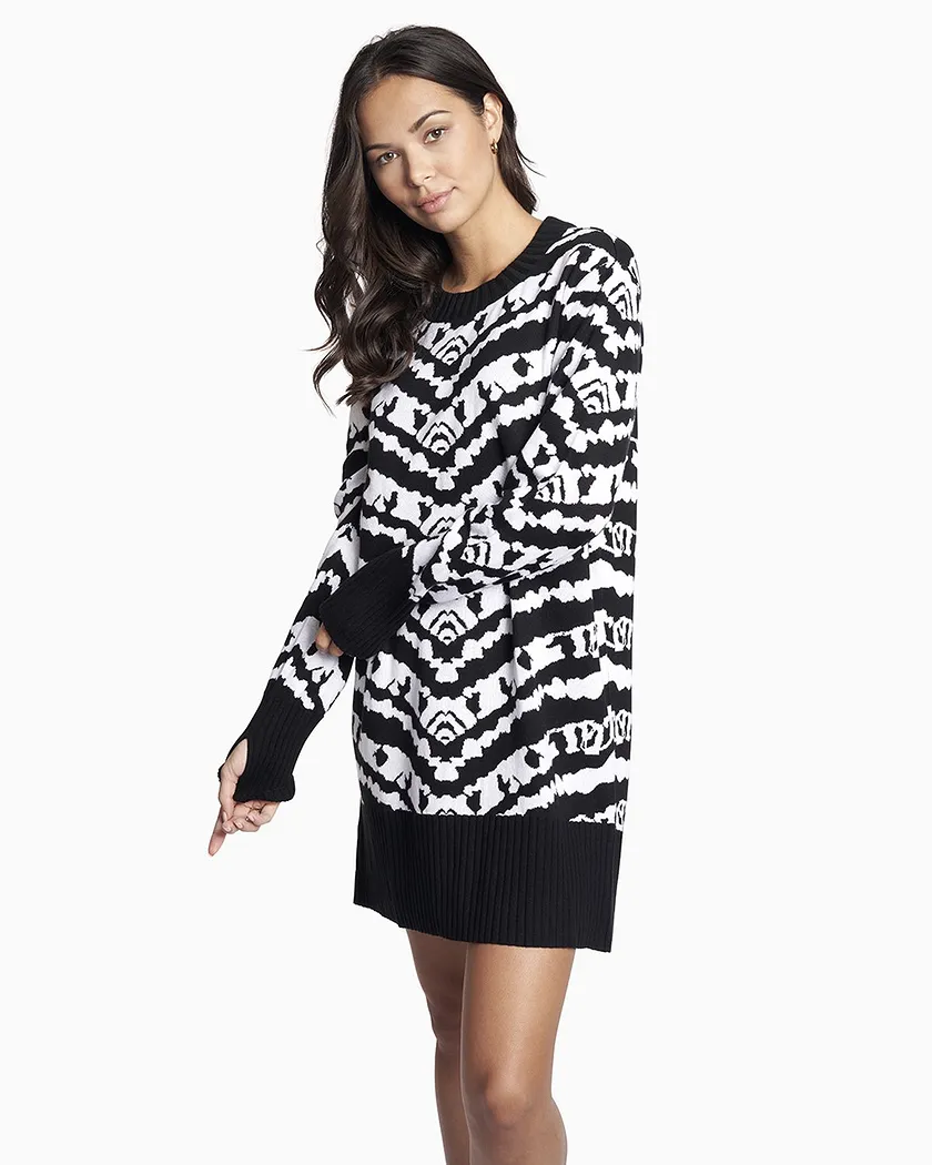 Organic Knit Sweater Dress Novelty Black dresses bundle Model 3