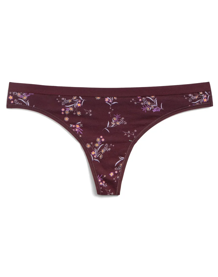 Clare Thong Floral Red panty bundle Still 3