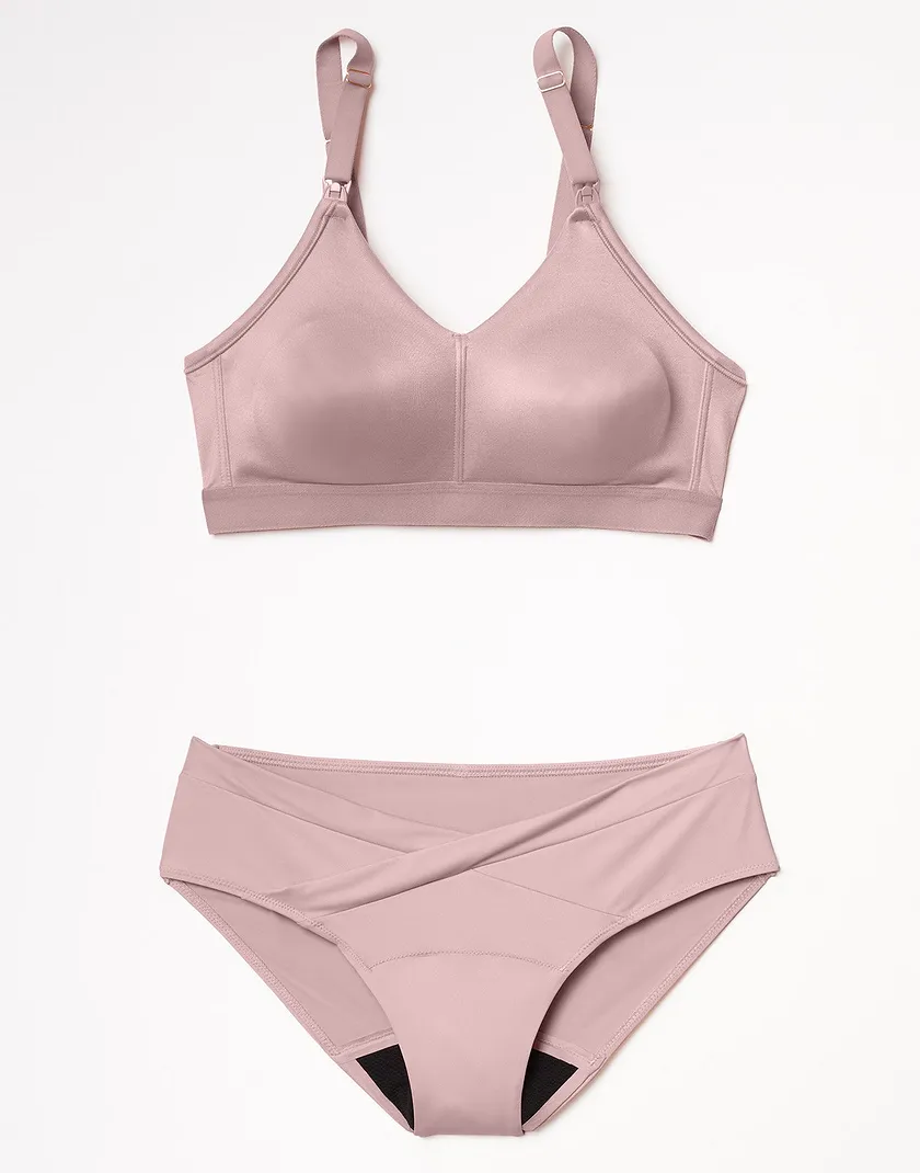 Leakproof Nursing Bra Medium Beige Plus bra bundle Still 1