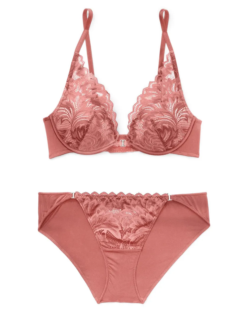 Lily Medium Pink 2 Push Up bra bundle Still 1