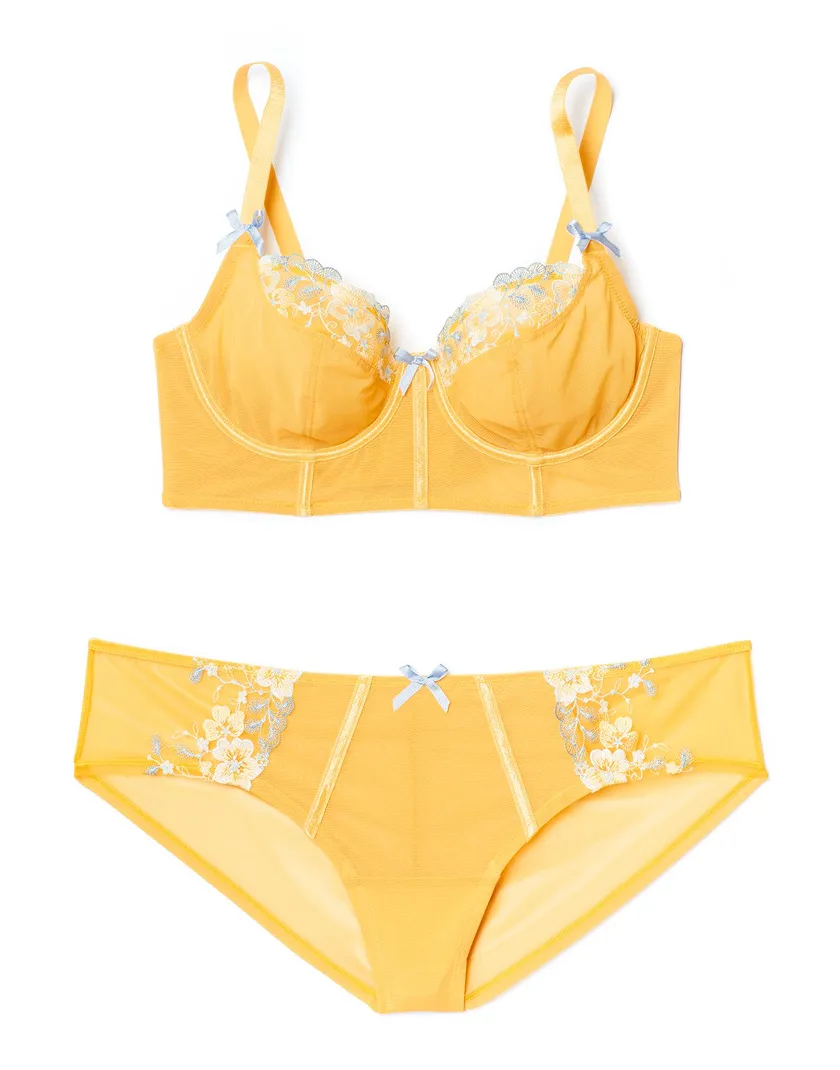 Elara Medium Orange 2 Unlined bra bundle Still 1