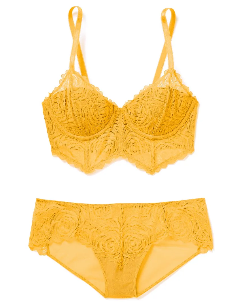 Lucinda Medium Orange 2 Lightly Lined bra bundle Still 2