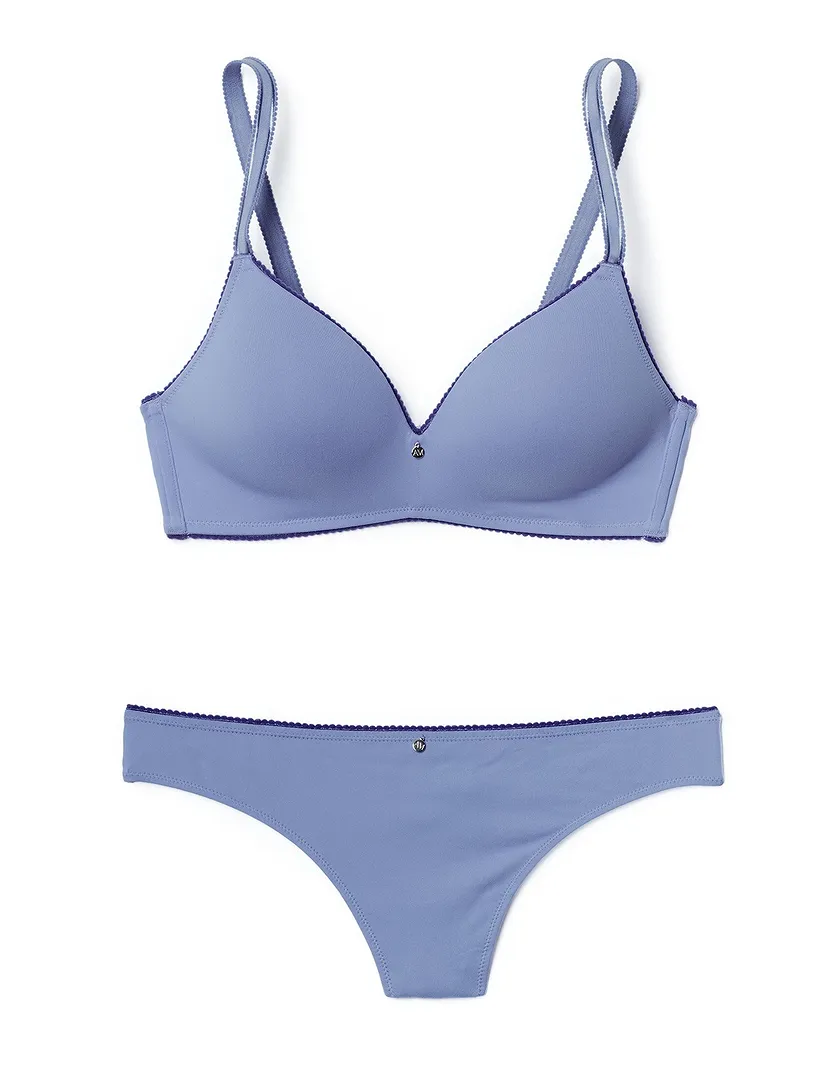 Jeannette Dark Purple Push Up bra and panty bundle Still 2