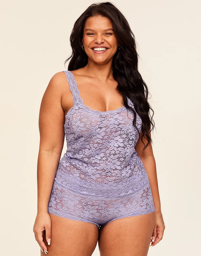 Roanne Dark Purple 2 Plus lingerie bundle Model 1