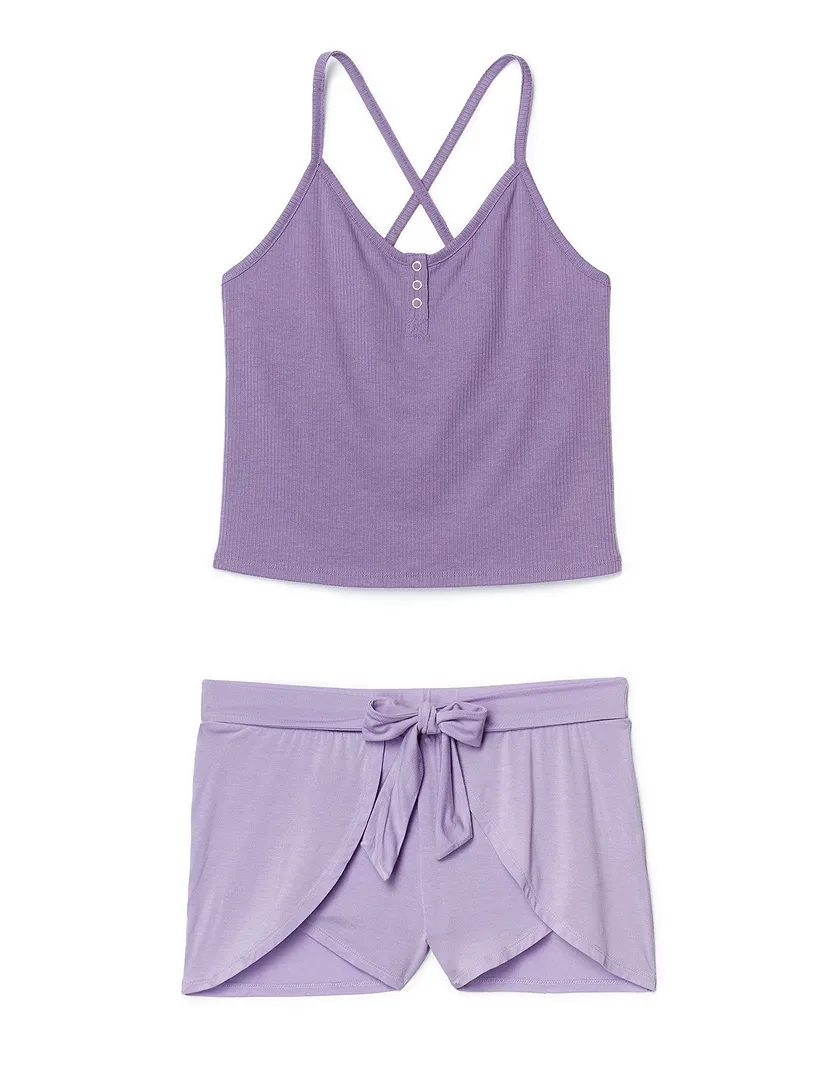 Paige Dark Purple sleepwear bundle Still 2