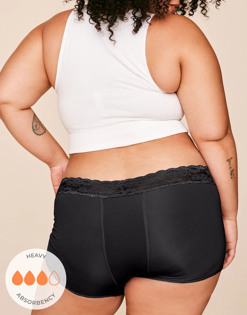 Emily Shortie Black Plus panty bundle Model 5