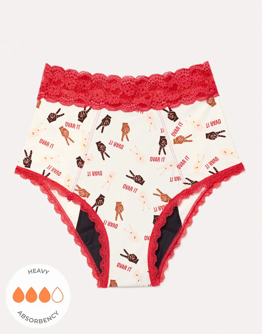 Amelia High Waisted Convo White panty bundle Still 3