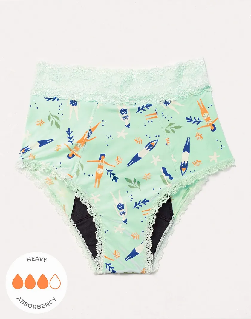 Amelia High Waisted Convo Blue panty bundle Still 3