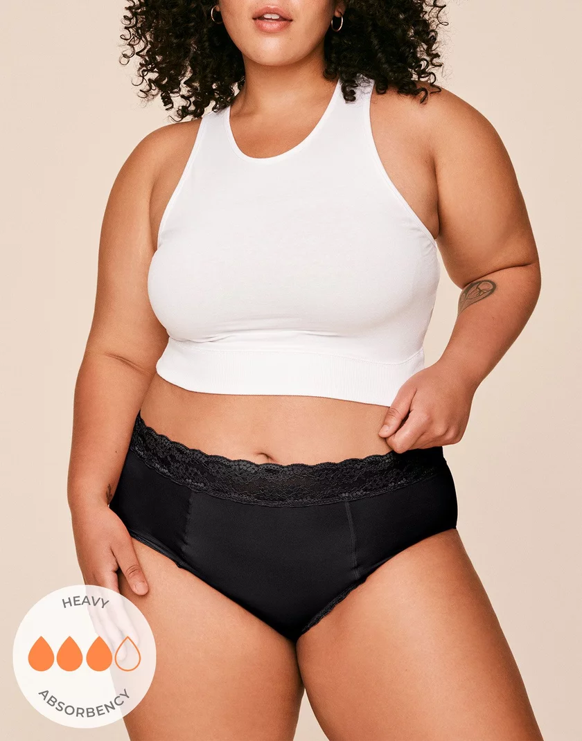 Amelia High Waisted Black Plus panty bundle Model 5