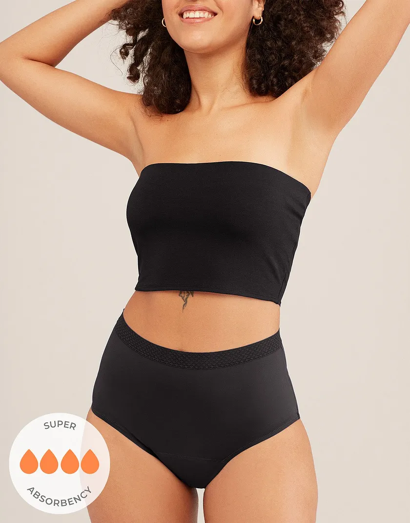 Jess High Waisted Black panty bundle Model 4