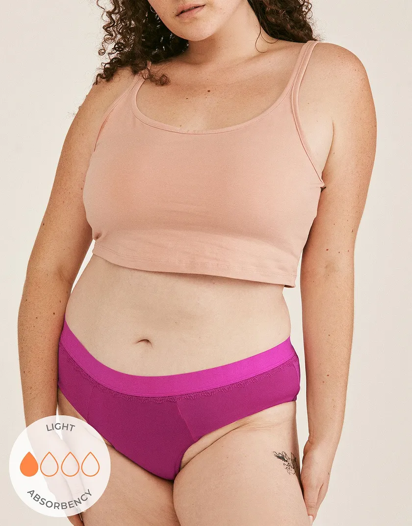Cindy Cheeky Dark Pink Plus panty bundle Model 4