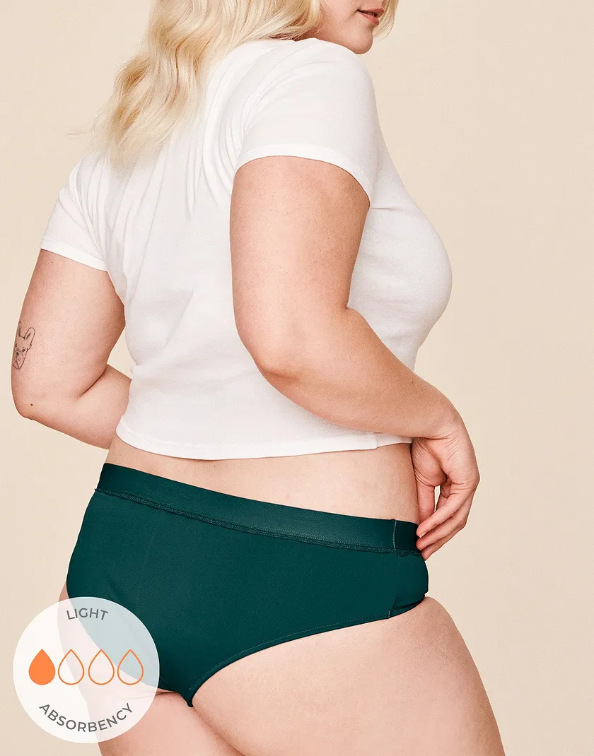 Cindy Cheeky Dark Green Plus panty bundle Model 2