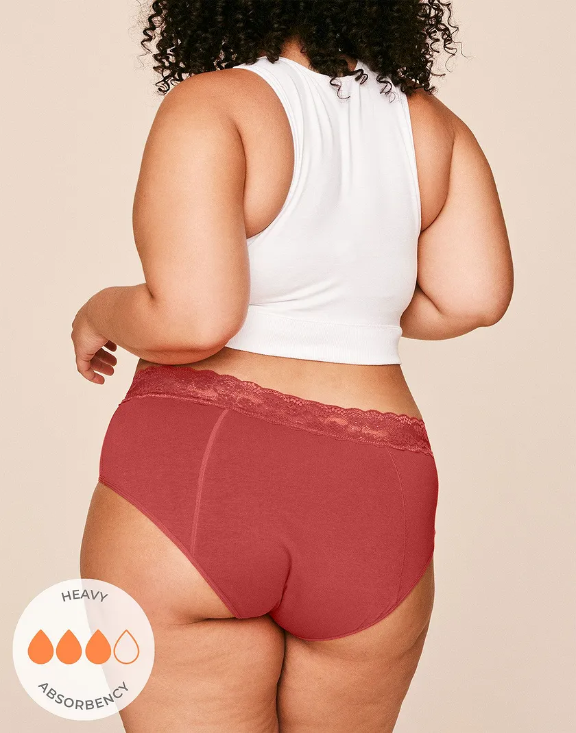Ella Midi Brief Dark Orange Plus panty bundle Model 5