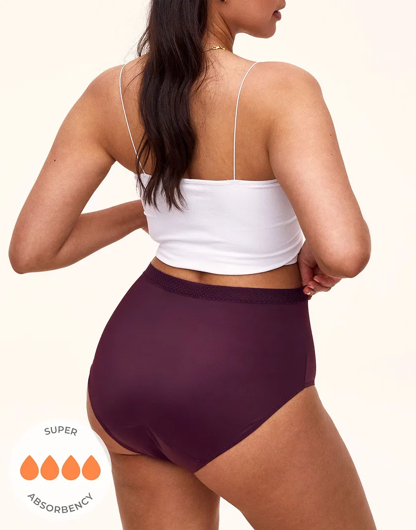 Jess High Waisted Dark Purple Plus panty bundle Model 2