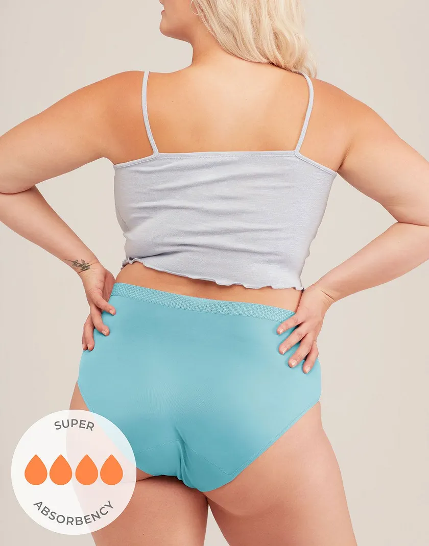 Jess High Waisted Light Blue Plus panty bundle Model 5