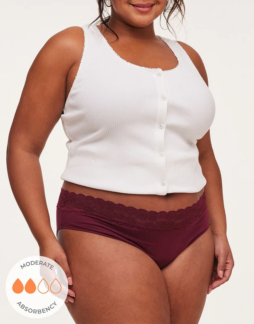 Alice Bikini Dark Red Plus panty bundle Model 5
